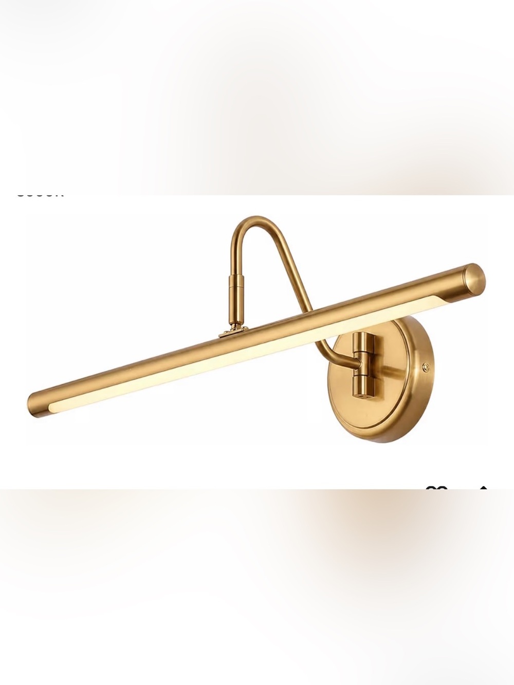 JOOSENLUX Dimmable Led Picture Lights 24.4'' Brass Golden-Like Hard-Wired